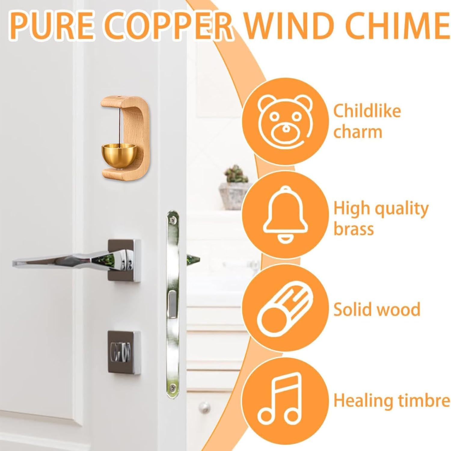 Elegant Wooden Door Chime™
