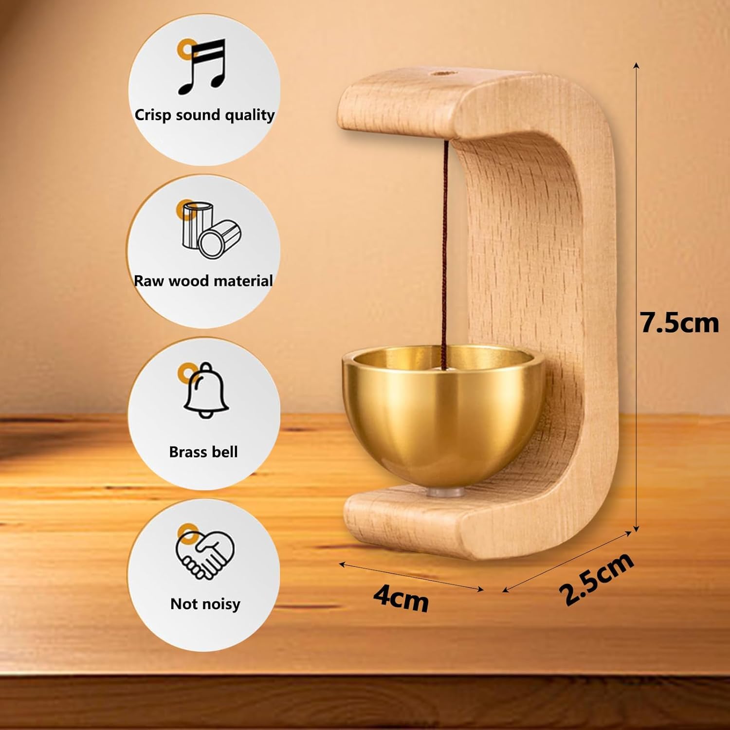 Elegant Wooden Door Chime™