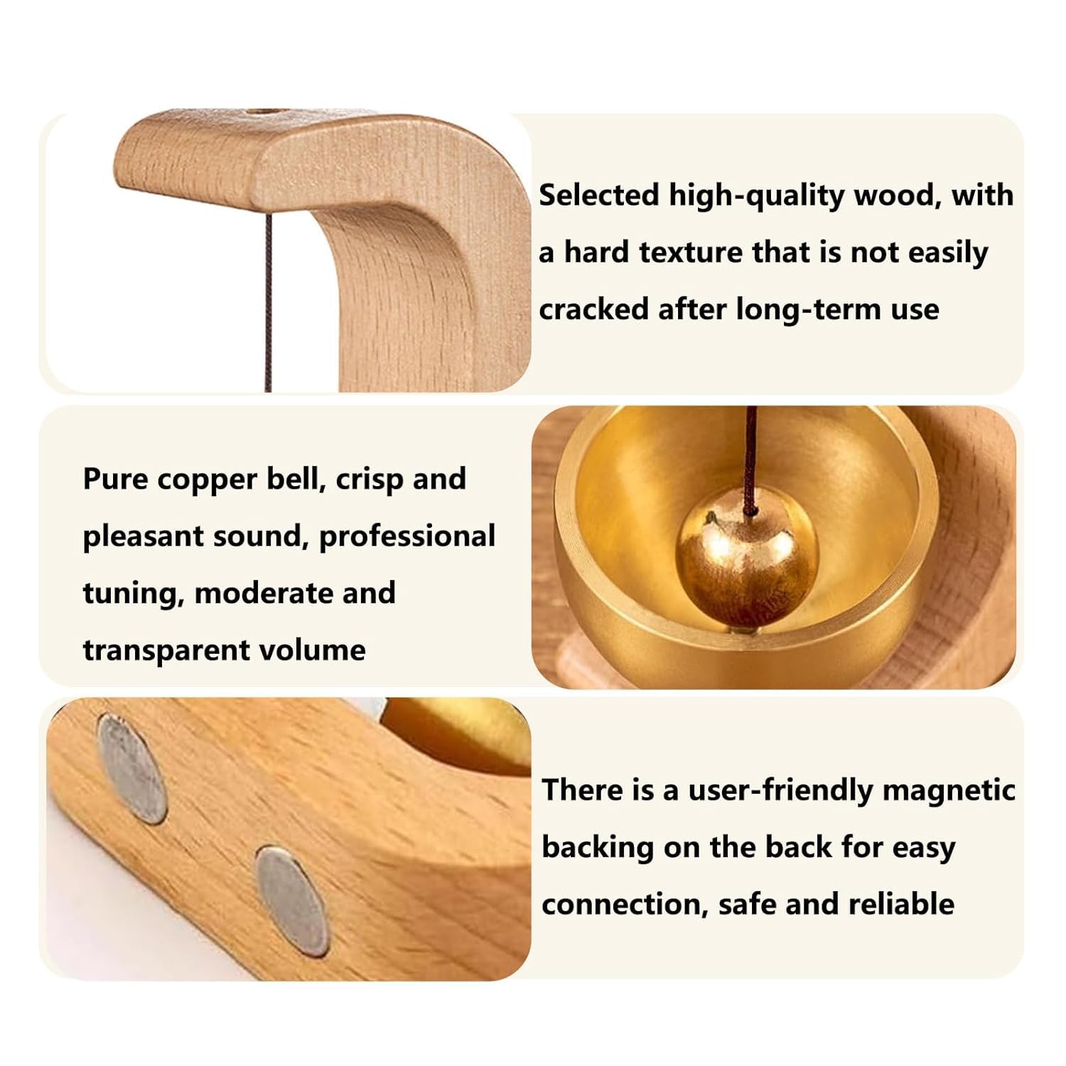 Elegant Wooden Door Chime™