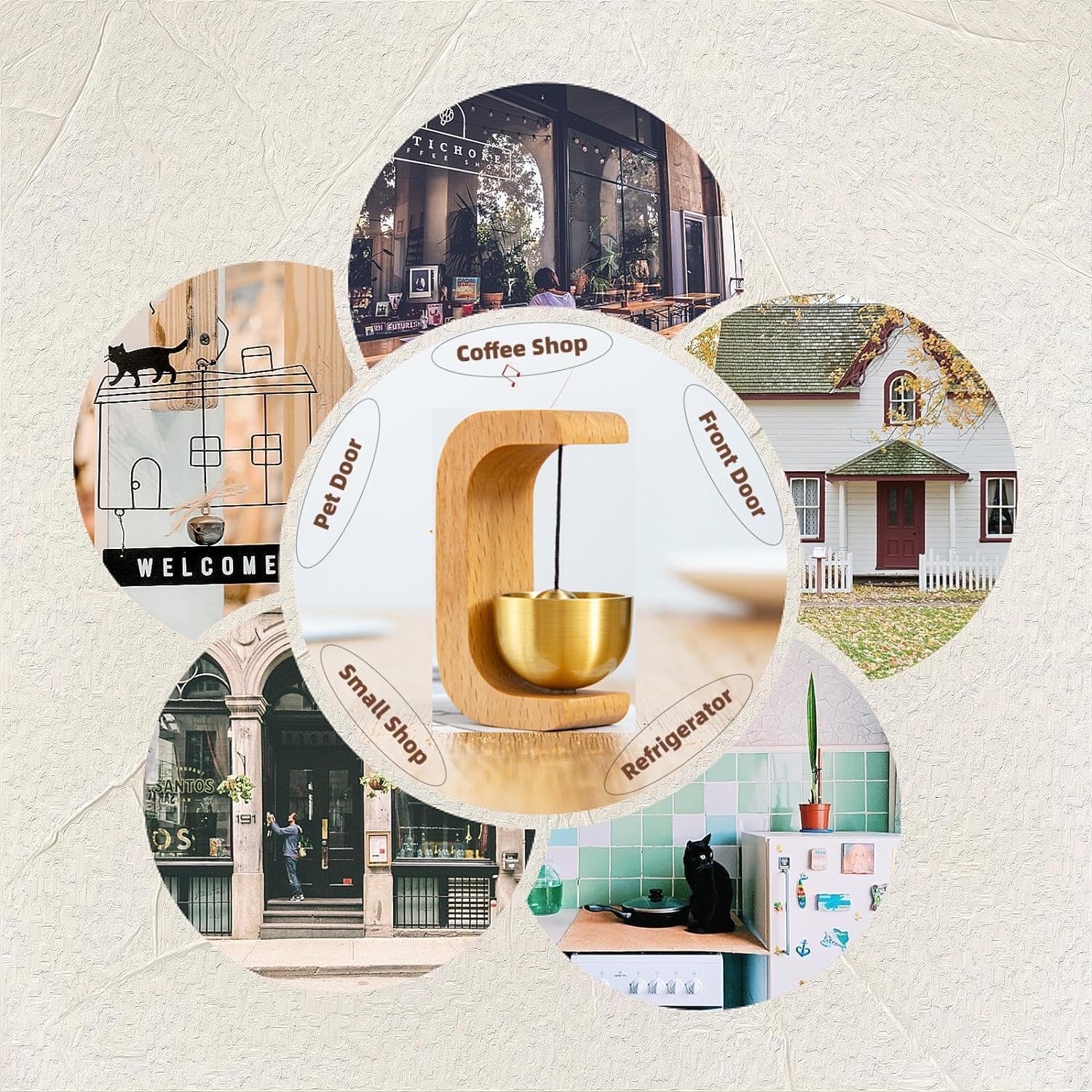 Elegant Wooden Door Chime™
