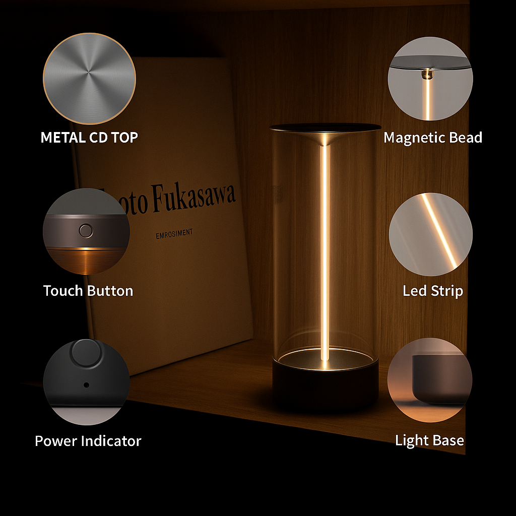 Magnetic lamp light